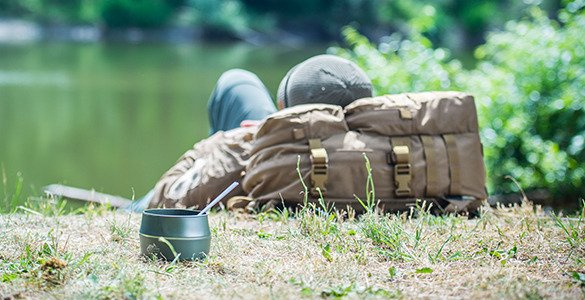 BIG FOLDABLE CUP - FOLD-A-CUP WILDO- Helikon-Tex - OLIVE GREEN