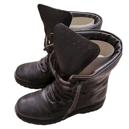 ROMANIAN MILITARY BOOTS - BROWN- USED