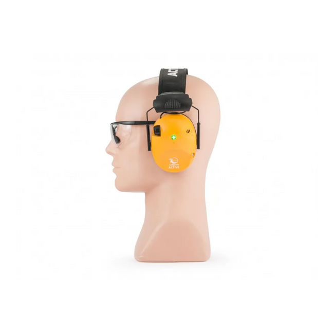 RealHunter ACTiVE Pro Hearing Protectors Orange + Protective Glasses