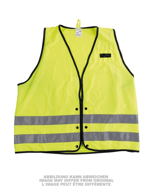 GERMAN WARNING VEST - DIFFERENT STYLES - NEON GREEN - USED