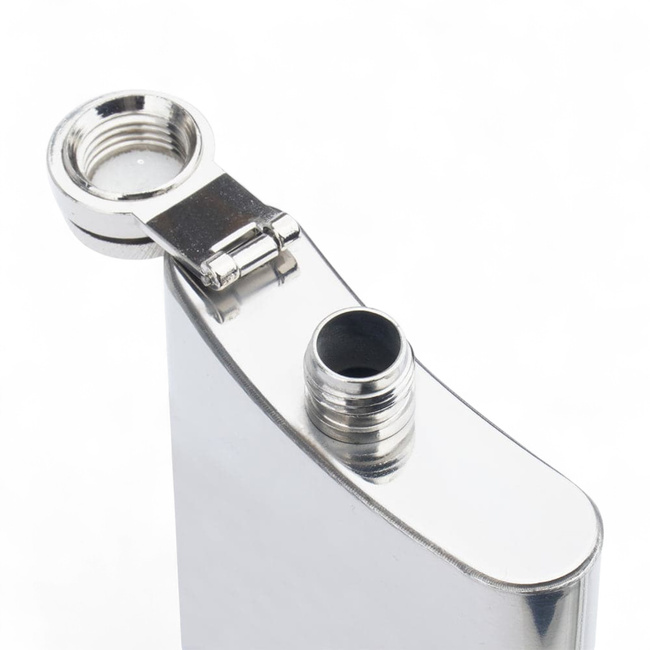 Hip Flask - 4 OZ - Stainless steel - Silver - Mil-Tec