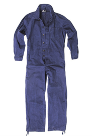 GERMAN WORK COVERALL - BLUE - MILITARY SURPLUS - USED