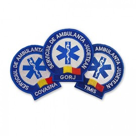 EMBLEMA AMBULANTA SAJ MANECA, CU TIP DE APLICARE VELCRO (CU SCAI) - MARAMURES
