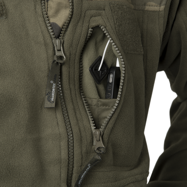 FLEECE JACKET - POLISH INFANTRY - Helikon-Tex® - BLACK/PL WOODLAND