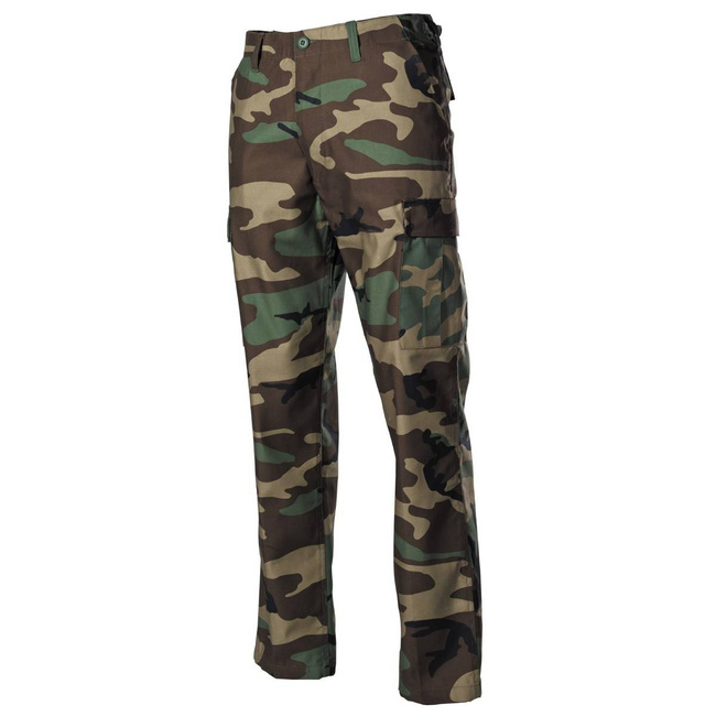 US COMBAT PANTS - BDU - MFH® - WOODLAND CAMOUFLAGE