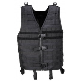 MODULAR TACTICAL VEST - "MOLLE LIGHT" - MFH® - BLACK