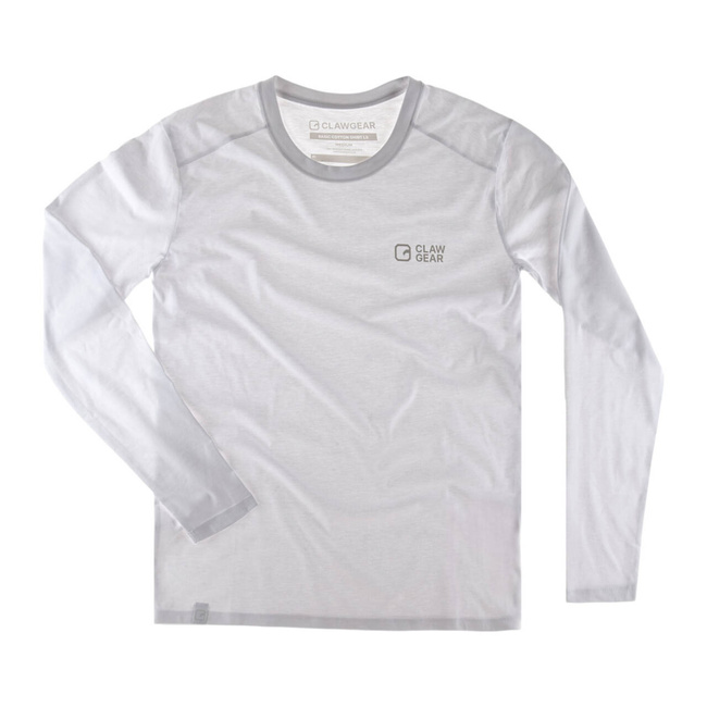 BASIC LONG SLEEVE T-SHIRT - WHITE - CLAWGEAR