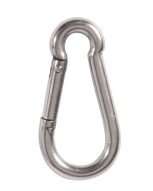 STAINLESS STEEL CARABINER - Mil-Tec® - 80 MM