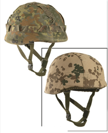 Ger.flecktarn/trop.helmet Cover F.combat Hel.used