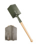 GERMAN FOLDING SHOVEL NEW WITH LEATHER POUCH USED