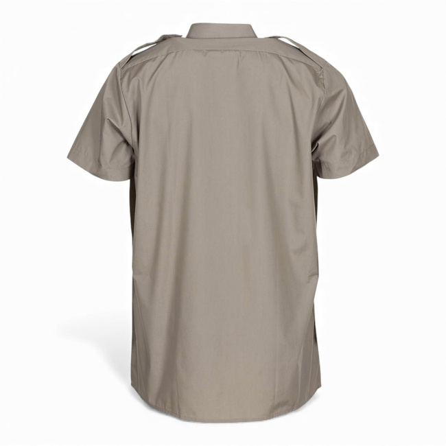 Short-Sleeved Shirt - British Army Military Surplus - Stone - Used