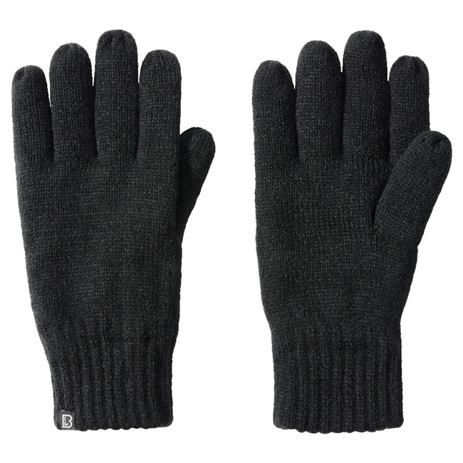 KNITTED GLOVES - BLACK -  BRANDIT