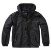 KIDS SUMMER JACKET WITH FRONT ZIPPER - WINDBREAKER - BLACK - BRANDIT