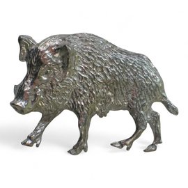 Hunting Hat Pin - Wild Boar - Silver