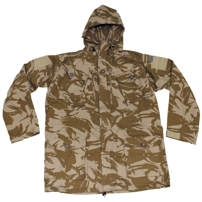 COMBAT JACKET - FIRE AND WIND RESISTANT - DESERT DPM - MILITARY SURPLUS BRITISH ARMY - LIKE NEW