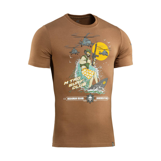 T-SHIRT SURF CLUB - COYOTE BROWN - M-TAC