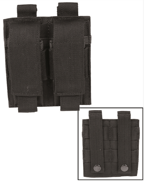 DOUBLE PISTOL MAG POUCH - BLACK
