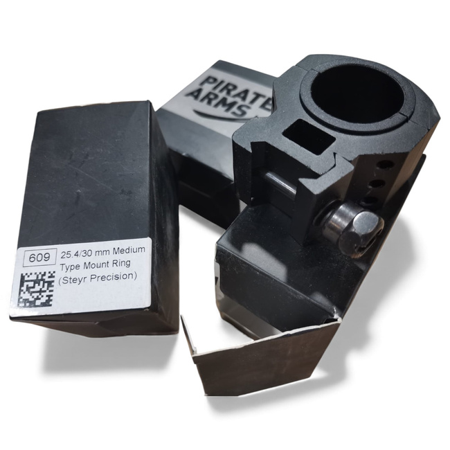 Aluminum Mount Ring - 25.4 mm / 30 mm - Black - Pirate Arms (Steyr Precision)