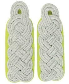 German WWII Green Epaulets Officer Major