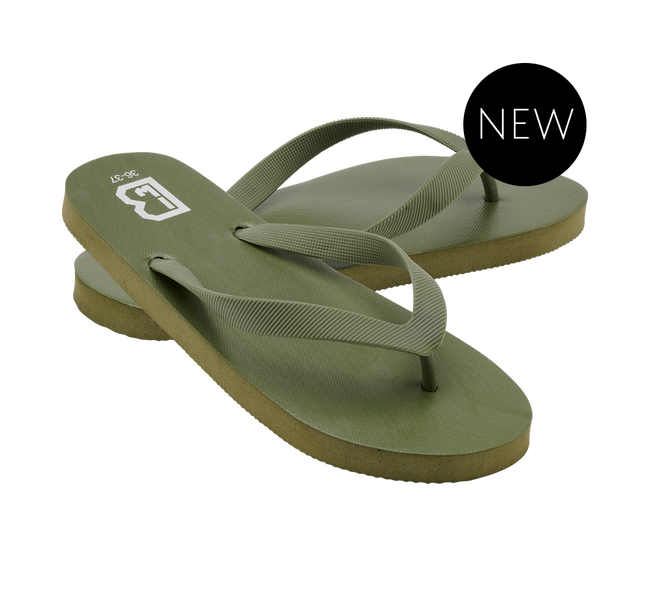 BEACH SLIPPERS - OLIVE