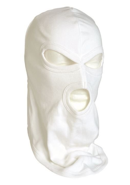 3-HOLE COTTON BALACLAVA - Mil-Tec® - WHITE