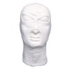 Balaclava, 3 hole, thin, white, 100 % Cotton