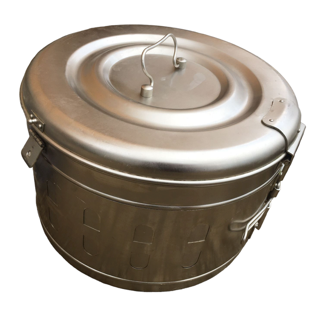 STERILIZATION CASE - BRASS/STAINLESS STEEL - VINTAGE - MILITARY SURPLUS ROMANIAN ARMY