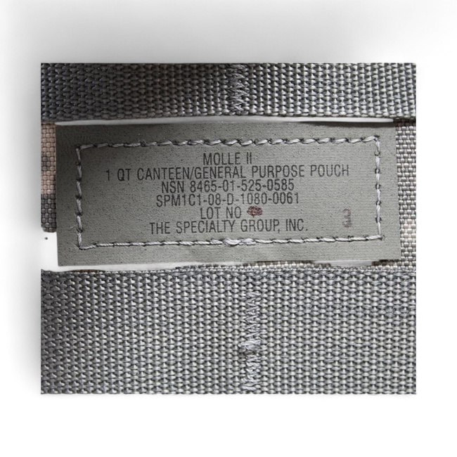 Molle pouch for water bottle - US Army military surplus - ACU camouflage - Used