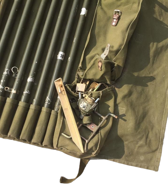 Aluminum Antenna Set for Radio Station R1071 with cable - Surplus Military from Romanian Army