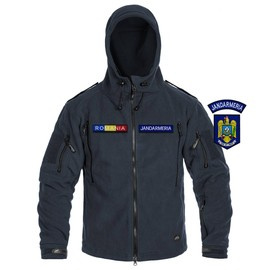 WINTER FLEECE JACKET - PATRIOT - HELIKON TEX - NAVY BLUE - WITH EMBLEMS - JANDARMERY