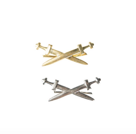 Czech Gold/Silver Insignia W.sword Used