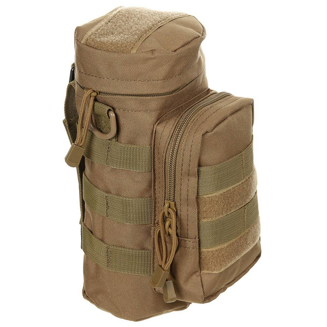 Bag, round, "MOLLE", coyote