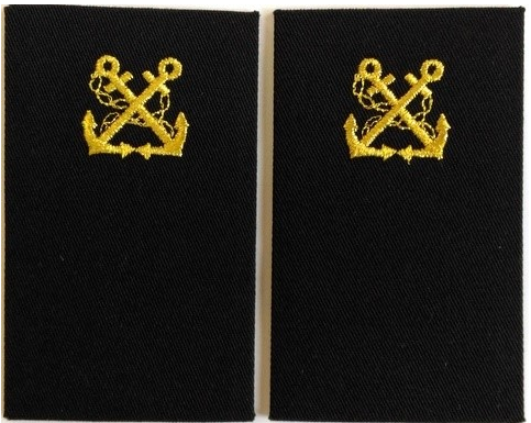 Embroidered captain marine fluvial emblem