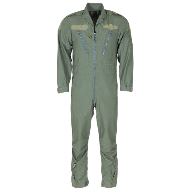 PILOT COVERALL - BRITISH ARMY MILITARY SURPLUS - GREEN OD - USED