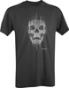 ORGANIC COTTON T SHIRT "DOTTED SKULL" - BLACK