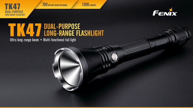 Flashlight Fenix TK47, water resistant