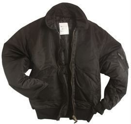 US Black BASIC CWU FLIGHT JACKET