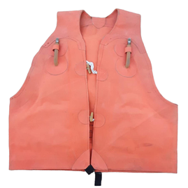 RESCUE VEST - ORANGE - MILITARY SURPLUS ROMANIAN ARMY, RESCUE SERVICES - DECO