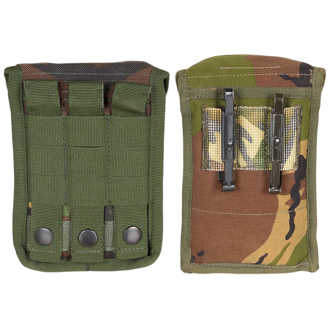 FIELD POUCH FOR LION BINOCULARS - 15 X 11,5 X 4,5 CM - DUTCH ARMY MILITARY SURPLUS - DUTCH CAMO NL - USED