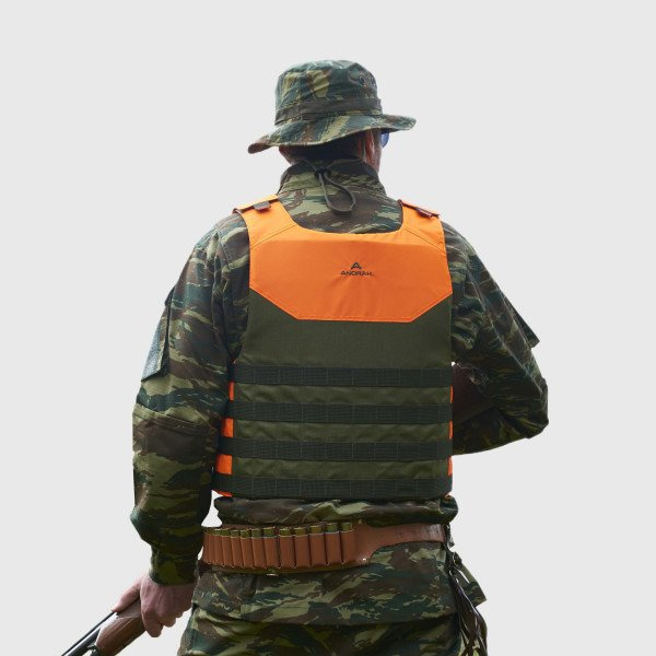 BULLET PROOF VEST - TITANIUM® SHIELD I - ANORAK® - FLUORESCENT ORANGE/OLIVE GREEN