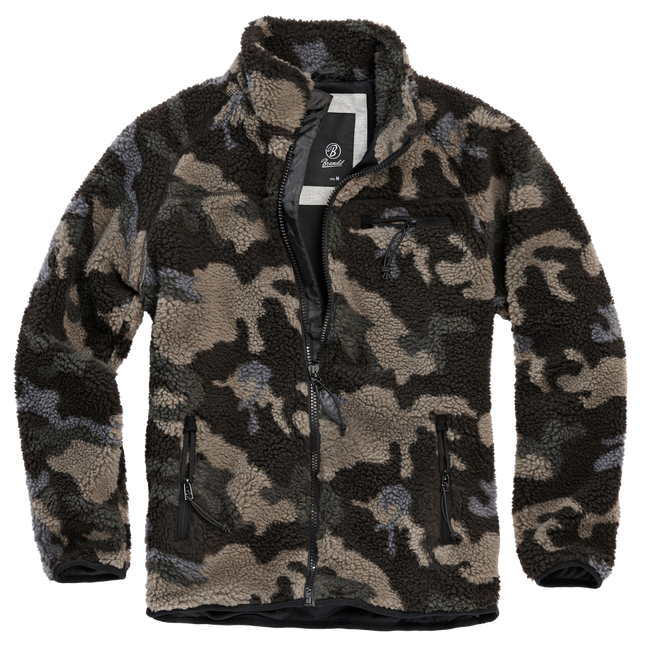 TEDDYFLEECE JACKET - DARK CAMO - BRANDIT