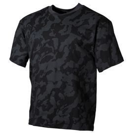 SHORT SLEEVE T-SHIRT - AMERICAN ARMY STYLE - MFH® - NIGHT CAMO