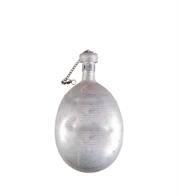 ALUMINIUM CANTEEN - 1 LITER - BULGARIAN MILITARY SURPLUS - USED