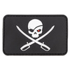 PATCH WITH HOOK AND LOOP SKULL WITH SWORDS 3D - BLACK - MFH