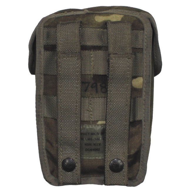 GB round pouch, LMG 100, Osprey MK IV, MTP camo, used 10 x 18 x 9 cm
