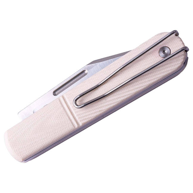 "Real Barlow RB5 Clippoint G10 Ivory" POCKET KNIFE - Real Steel