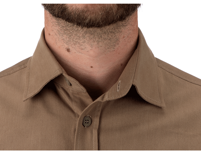 BUTTON UP PICEA SHIRT LS - CLAWGEAR® - KHAKI