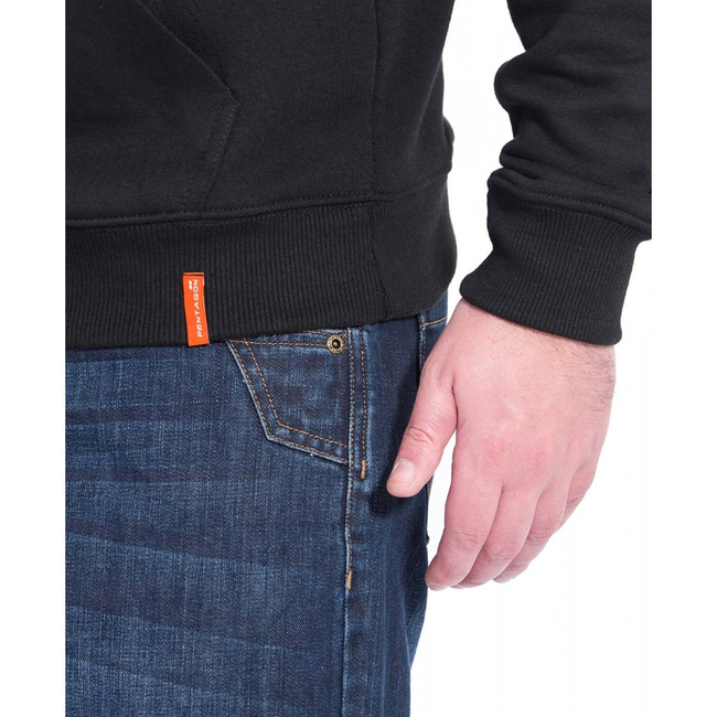 SWEATER WITH HOOD - "PHAETON - BORN FOR ACTION" - PENTAGON® - CAMO GREEN