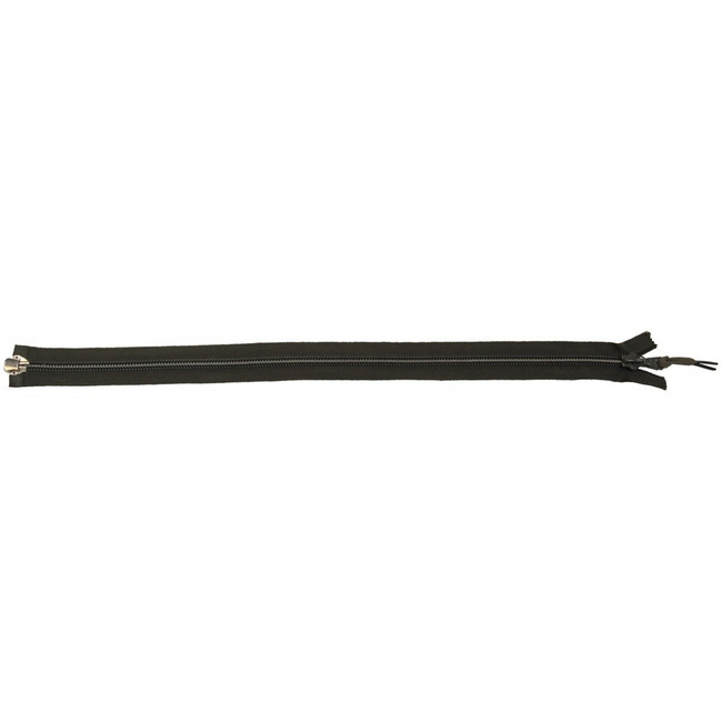 One-way zipper, partable, OD green, plastic, 50 cm