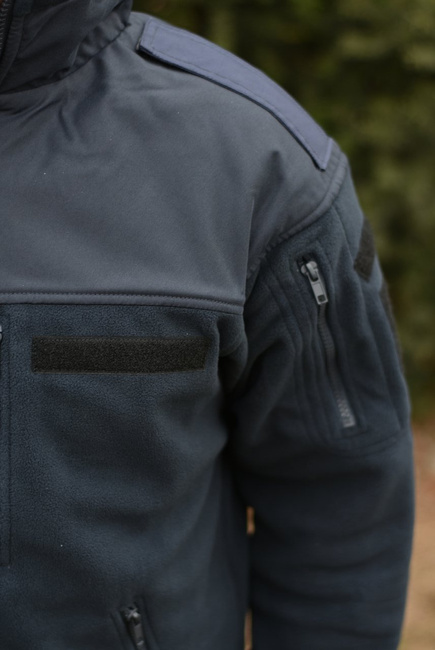 POLAR JACKET - CLASSIC ARMY - Helikon Tex - NAVY BLUE -  WITH EMBLEMS - ANP
